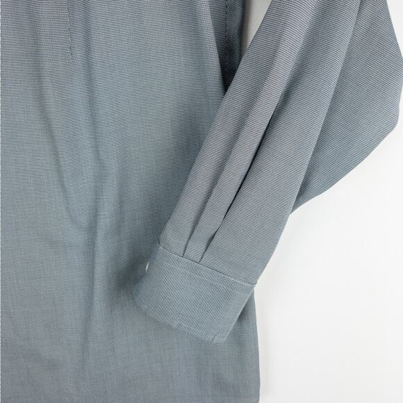 Jos. A. Bank Traveler Shirt Men's 16.5 - 34 Gray Cotton Poly Blend Button-Up - Picture 12 of 13